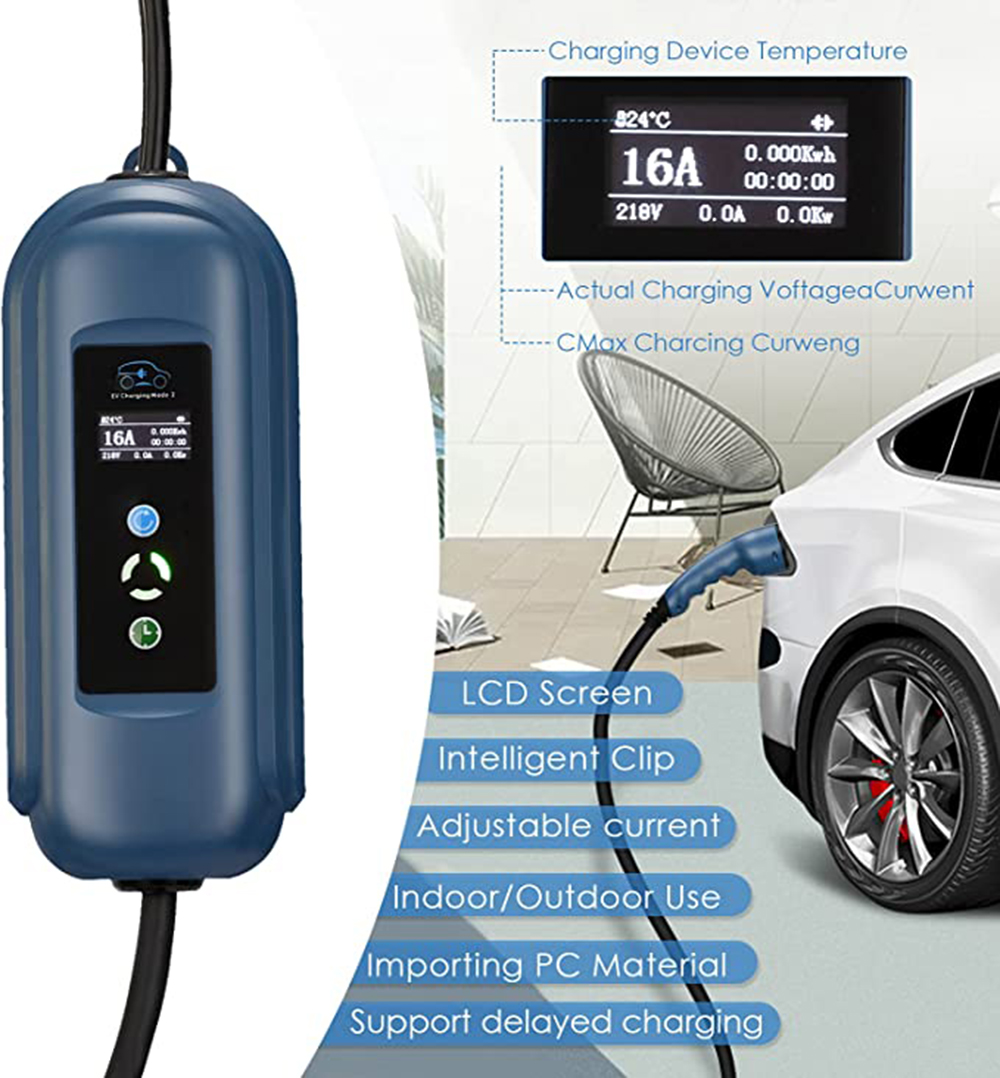 15Meter EV-Ladekabel Ladegerät, 11KW 16A 3Phase Typ 2 EV Mobile Ladestation  für Elektroautos - Betreten Sie die Welt der Elektrofahrzeuge mit Ihnen