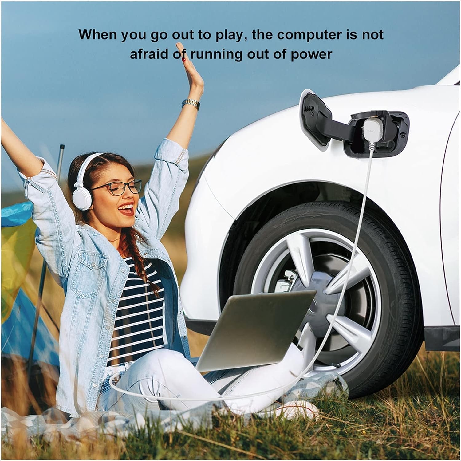 Elektrofahrzeug-Entladungsadapter, Typ2 auf AC-Steckdose, Fahrzeug zu Last  (V2L) Adapter Kompatibel mit Hyundai & Kia - Betreten Sie die Welt der  Elektrofahrzeuge mit Ihnen